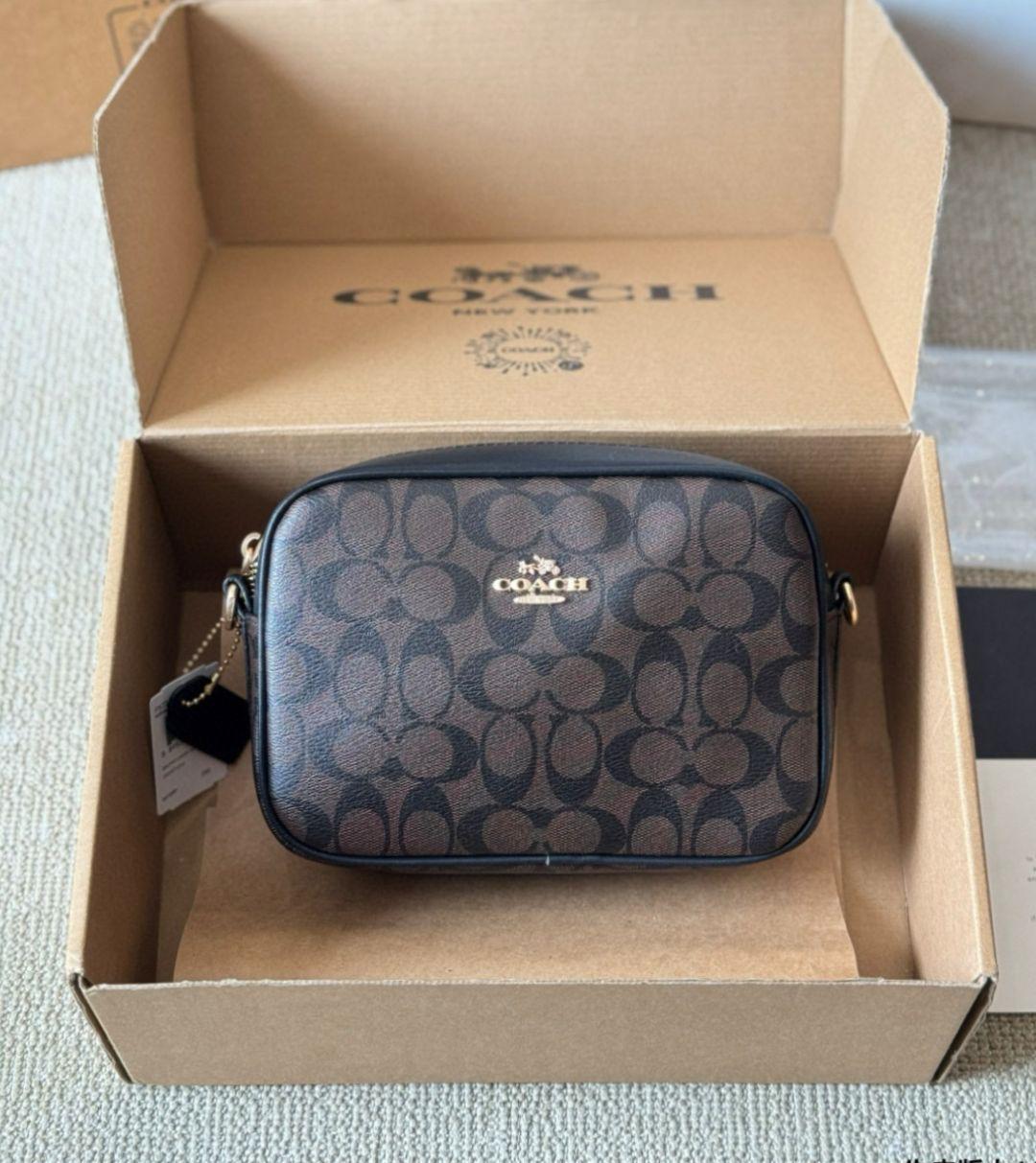 Coach Jamie Camera Bag in Signature Canvas (Brown/Black)