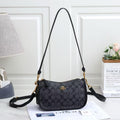 Coach Teri Shoulder Bag in Signature Canvas (Charcoal/Black)