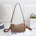 Coach Teri Shoulder Bag in Signature Canvas (Khaki/Saddle)
