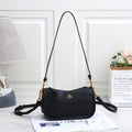 Coach Teri Shoulder Bag in Pebble Leather (Black)