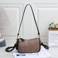 Coach Teri Shoulder Bag in Signature Canvas (Khaki/Black)
