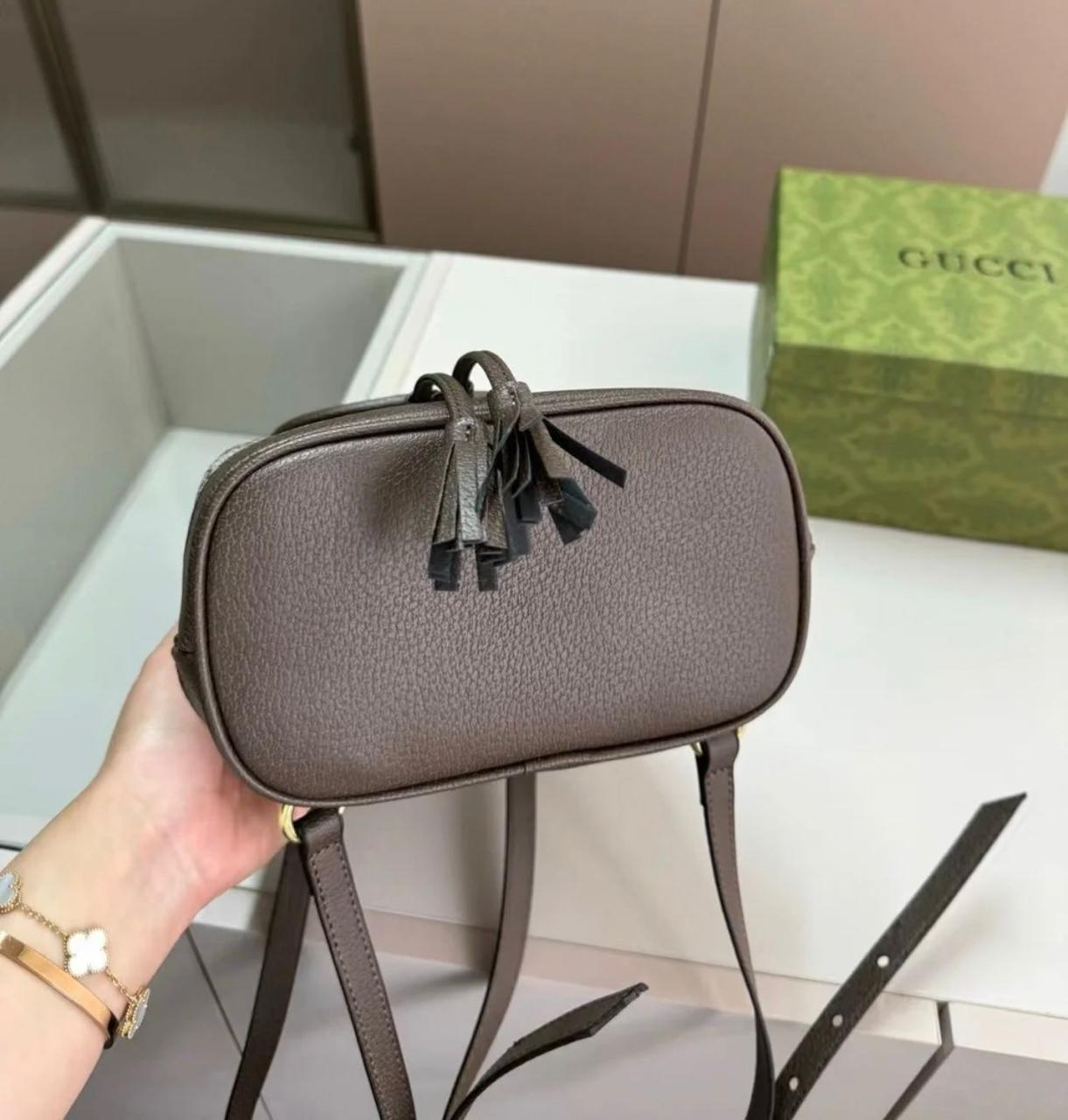 Gucci Ophidia Mini Backpack (Beige/Ebonny GG Supreme)