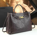 Bottega Veneta Small Andiamo Bag (Fondant / Dark Brown)