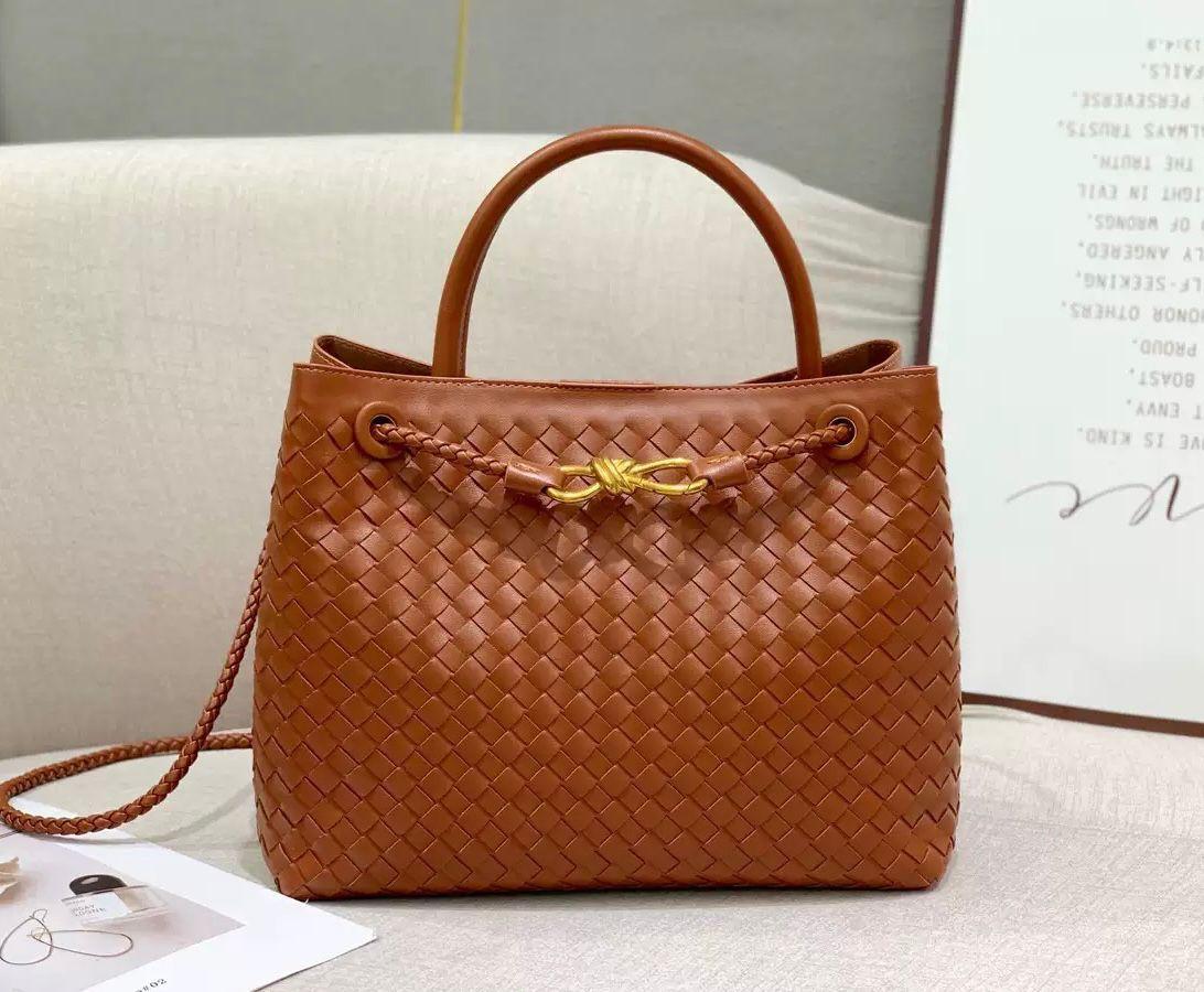 Bottega Veneta Small Andiamo Bag (Caramel/Tan)