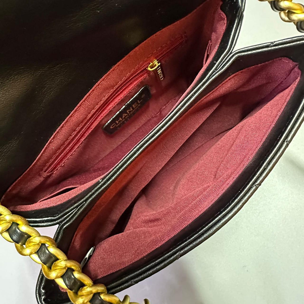 Chanel Mini Flap Bag with Top Handle (Black)