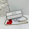 Valentino Garavani VLOGO Signature Chain bag (Grey/Sage)