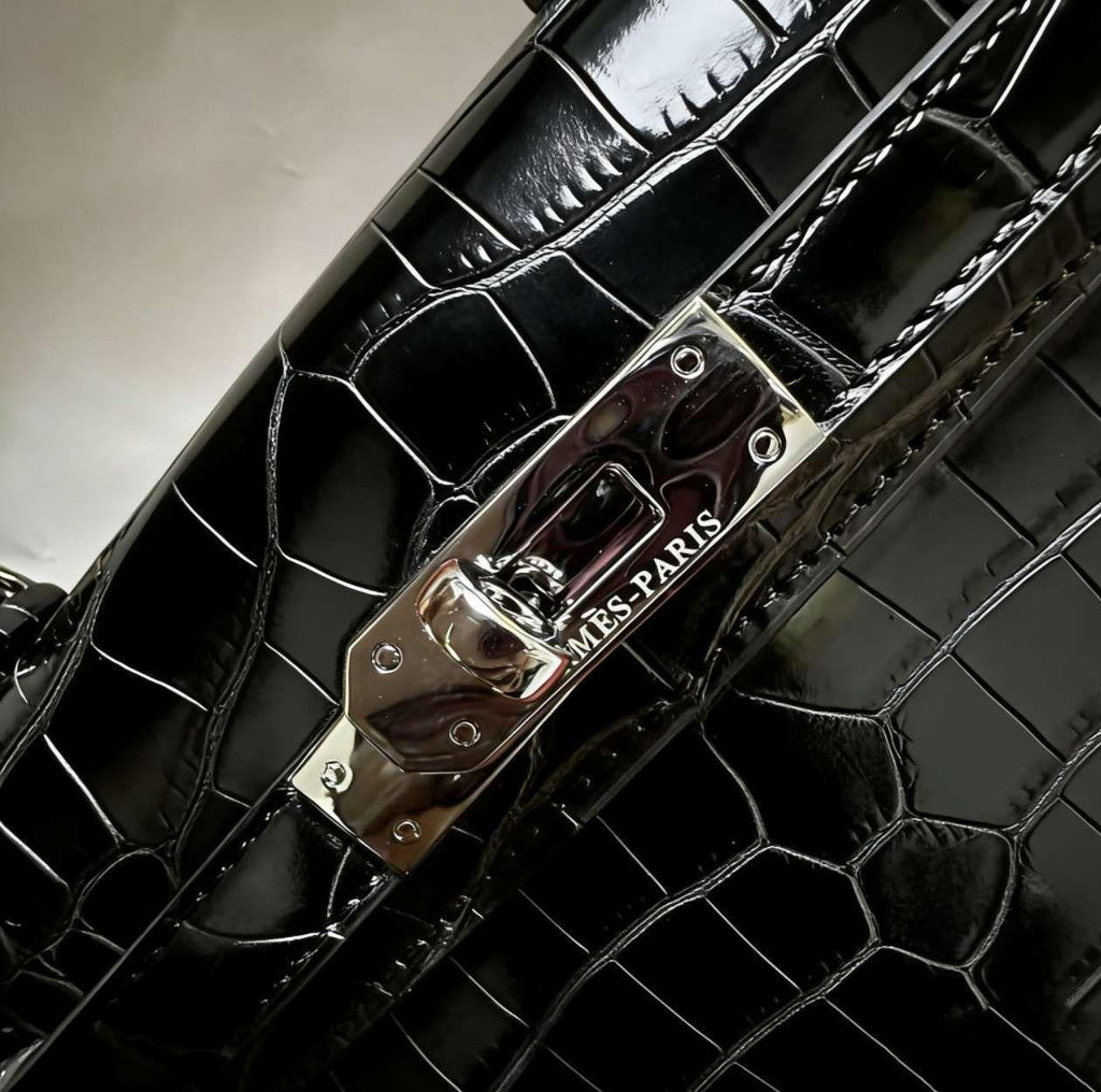 Hermès Kelly II Sellier Mini (Crocodile/Alligator) black