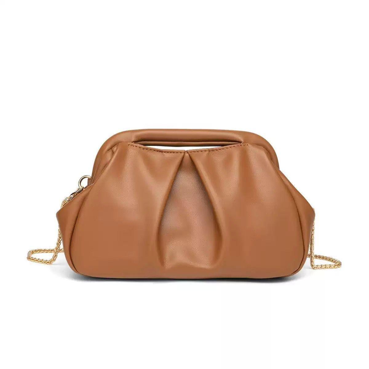 Bottega Veneta The Pouch with Handle (Tan/Caramel)