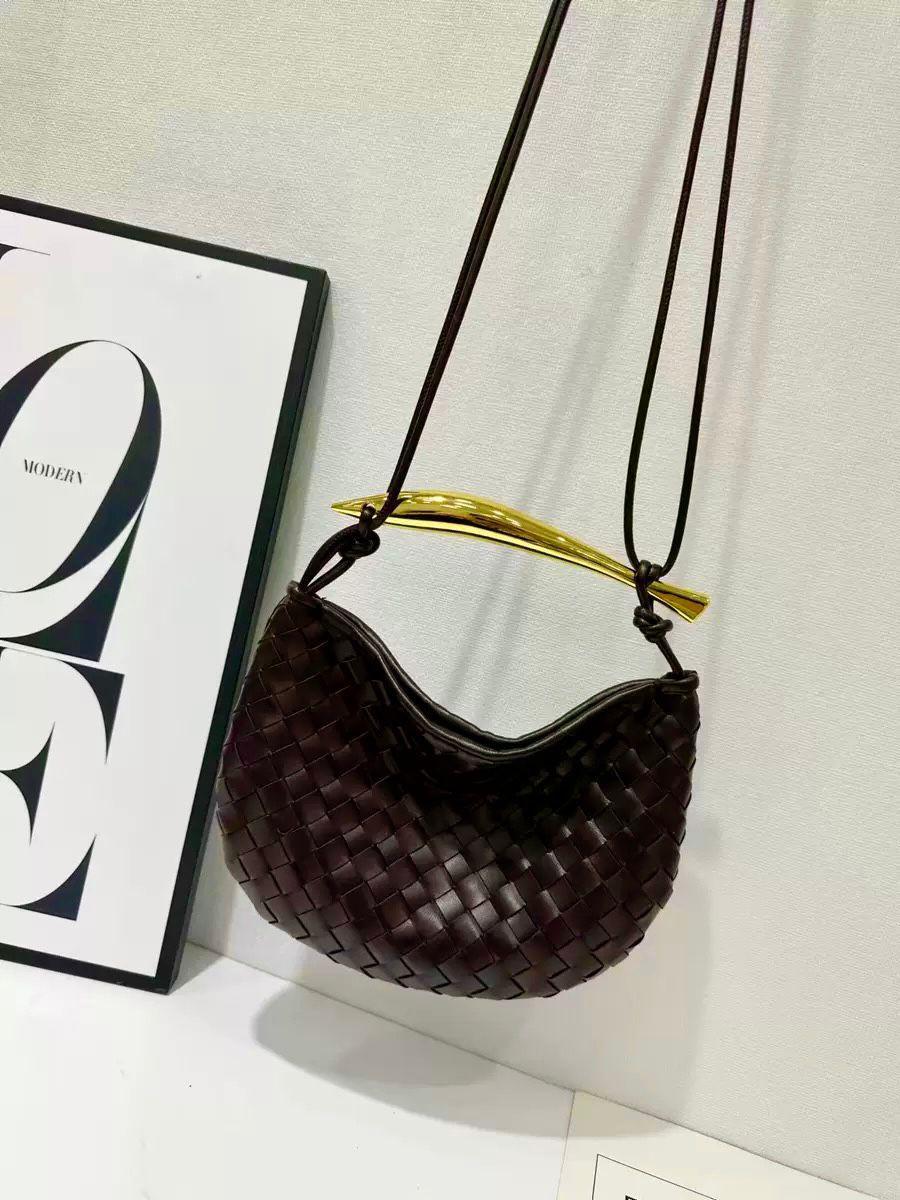 Bottega Veneta Small Sardine Shoulder Bag(Fondant / Dark Brown)
