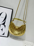Bottega Veneta Small Sardine Shoulder Bag (Gold)