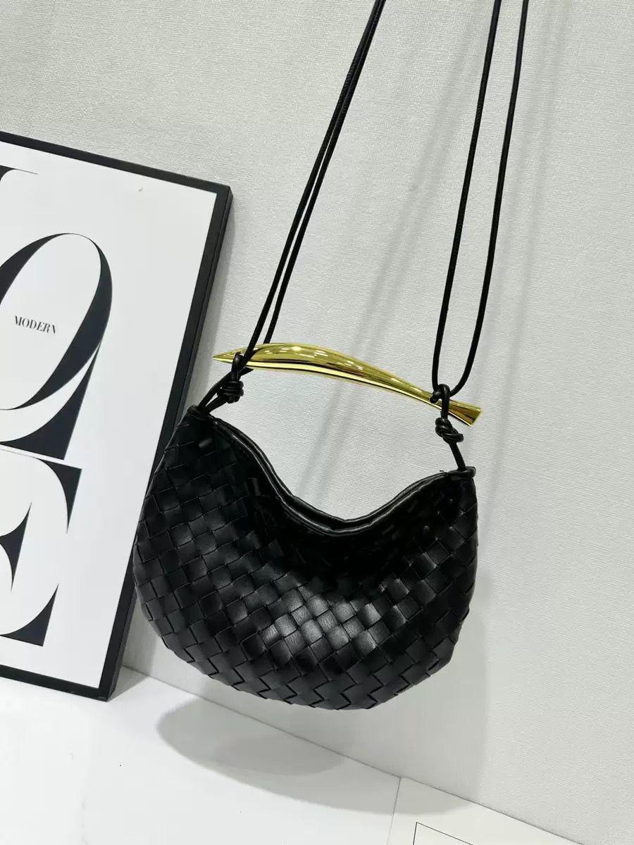 Bottega Veneta Small Sardine Shoulder Bag (Black)