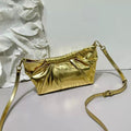 Fendi First Small Shoulder Bag (Gold Metallic Leather)
