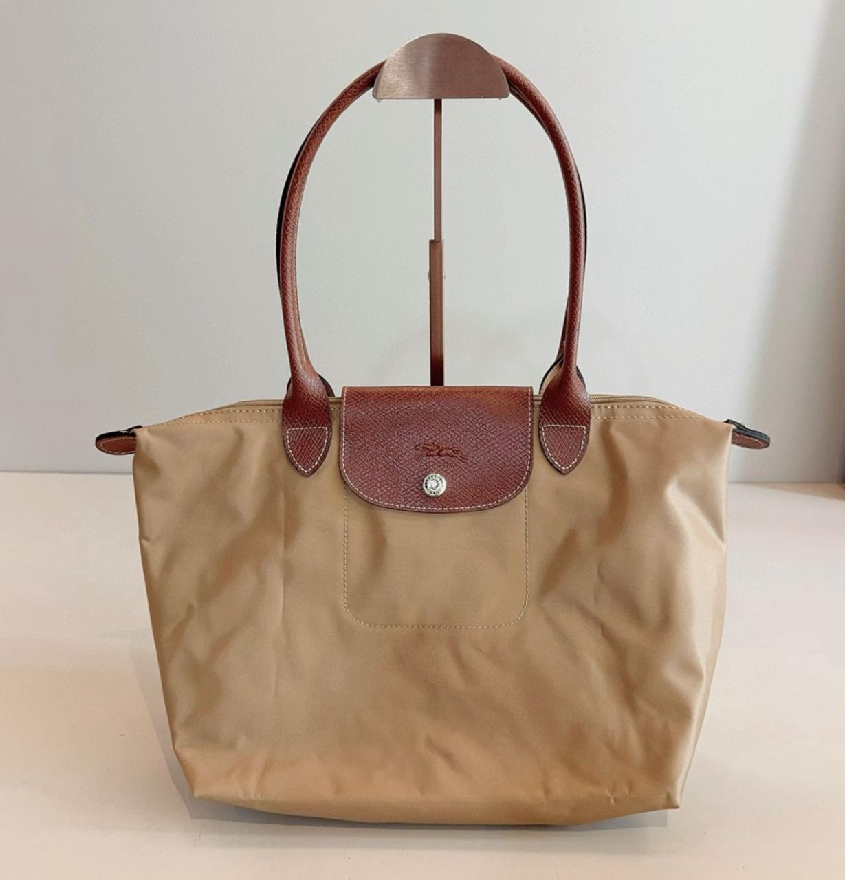Longchamp Le Pliage Original Shoulder Bag L (Beige/Khaki)
