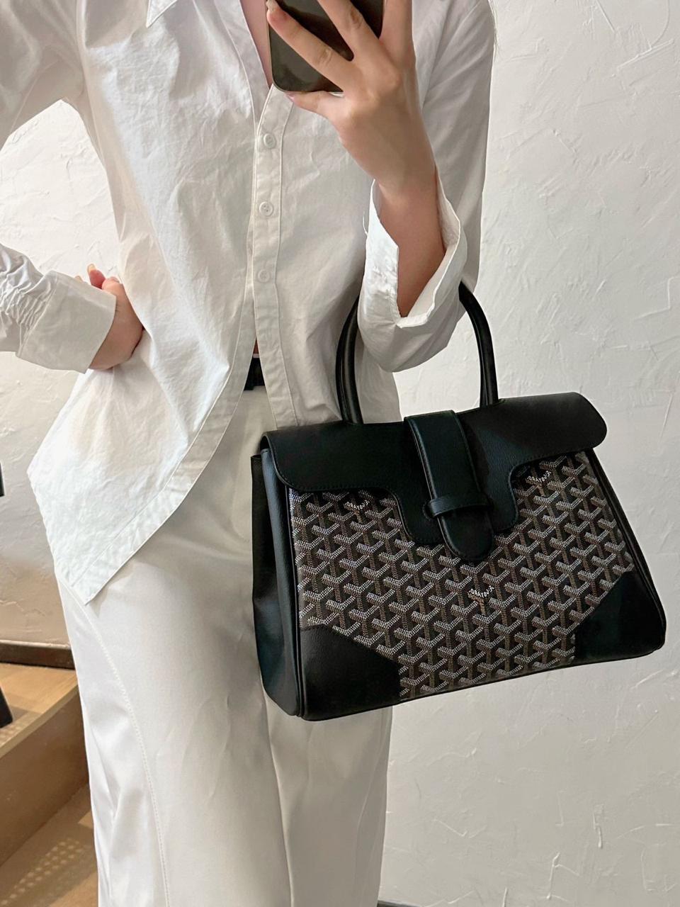 Goyard Saïgon Structured Bag (Black)