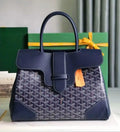Goyard Saïgon Structured Bag (Navy Blue)