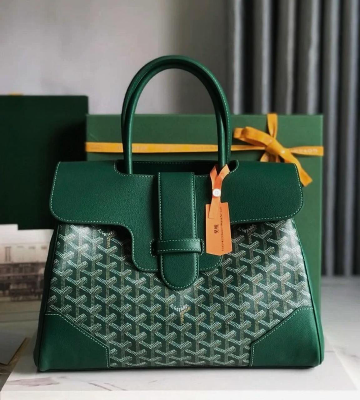 Goyard Saïgon Structured Bag (Green)