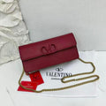 Valentino Garavani VLOGO Signature Chain bag(Red/Rubin)
