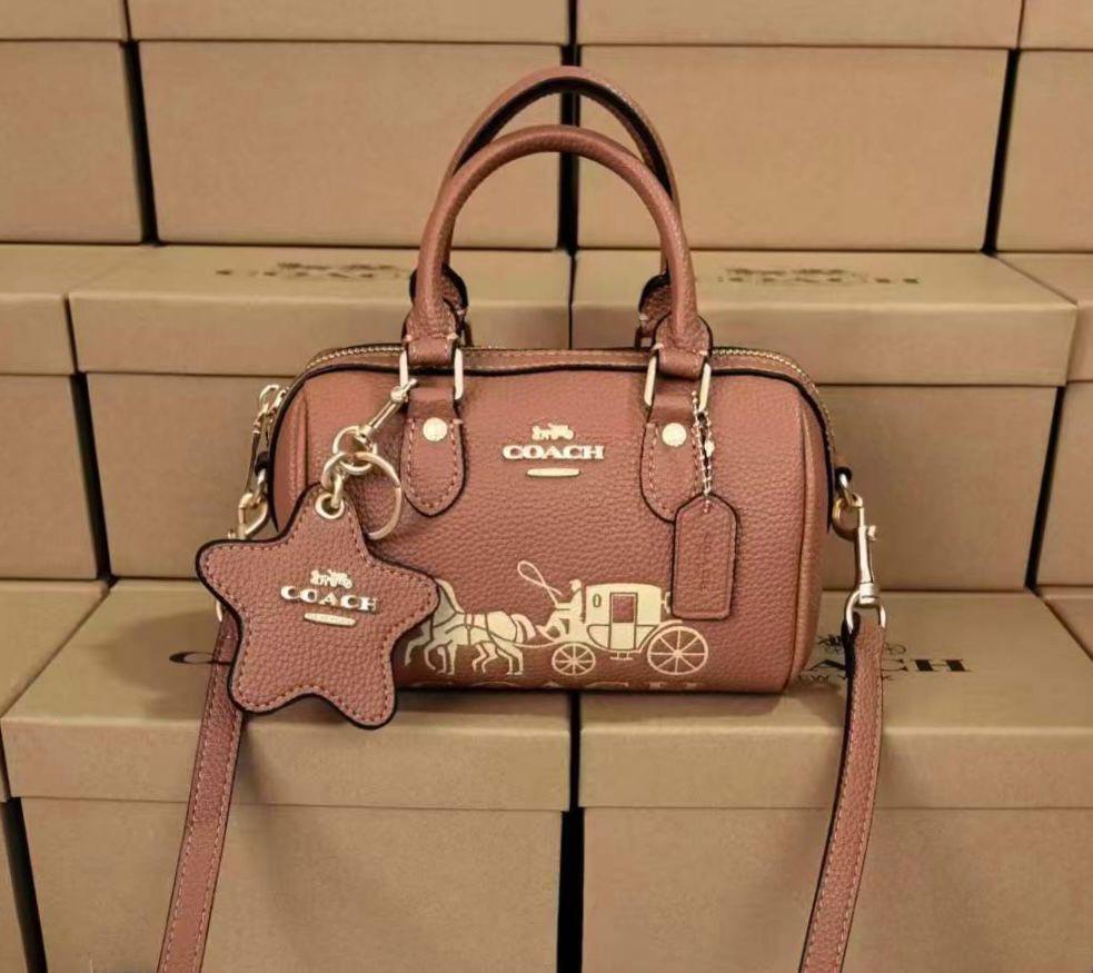 Coach Micro Rowan Satchel With Horse And Carriage (Rosewood)