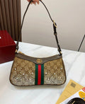 Gucci Ophidia Small Handbag with Crystals (Beige/Ebony GG Supreme)