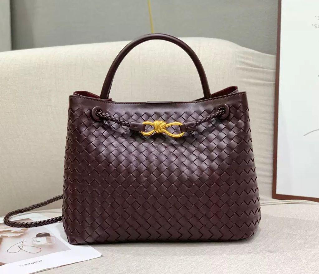 Bottega Veneta Small Andiamo Bag (Barolo/Burgundy)