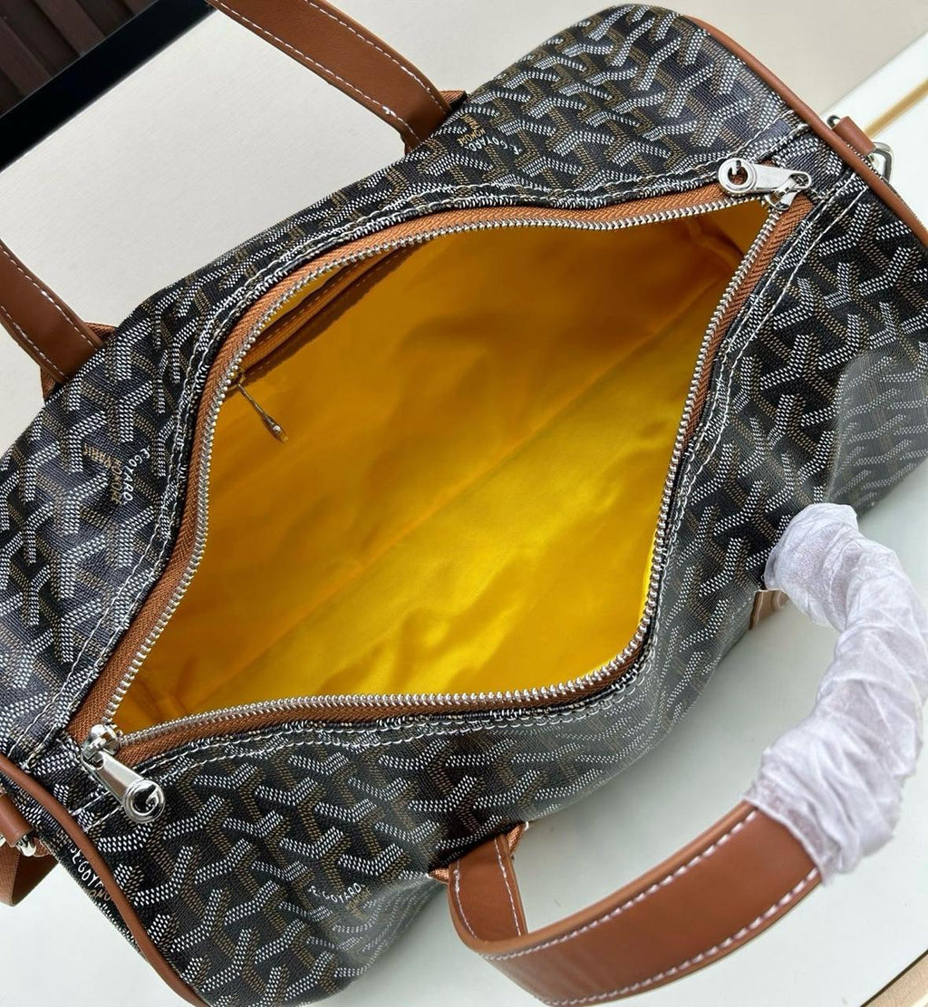 Goyard Boeing 45 Duffel Bag (Black/Tan)
