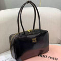 Miu Miu Beau Patent Leather Bag (Black)