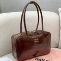 Miu Miu Beau Patent Leather Bag (Burgundy/Bordeaux)
