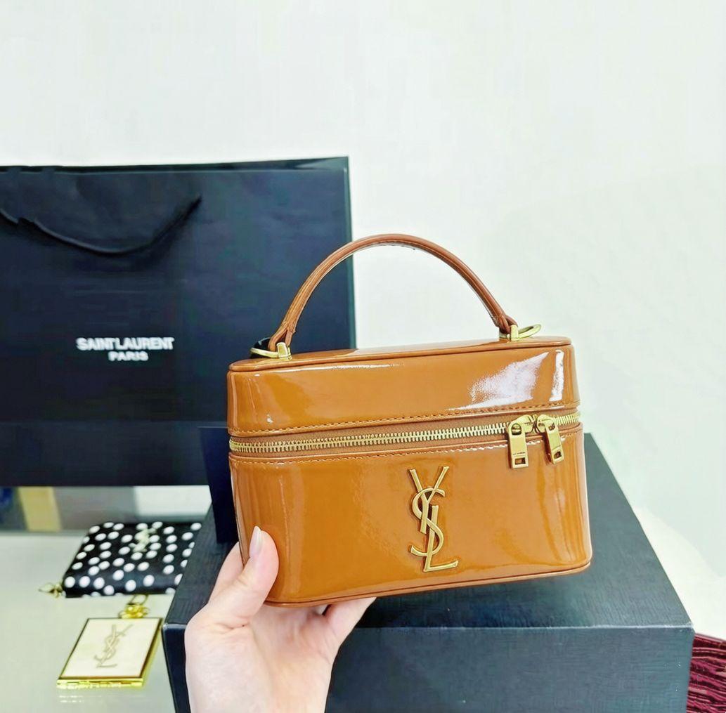 Saint Laurent Gaby Vanity Case (Caramel/Tan)