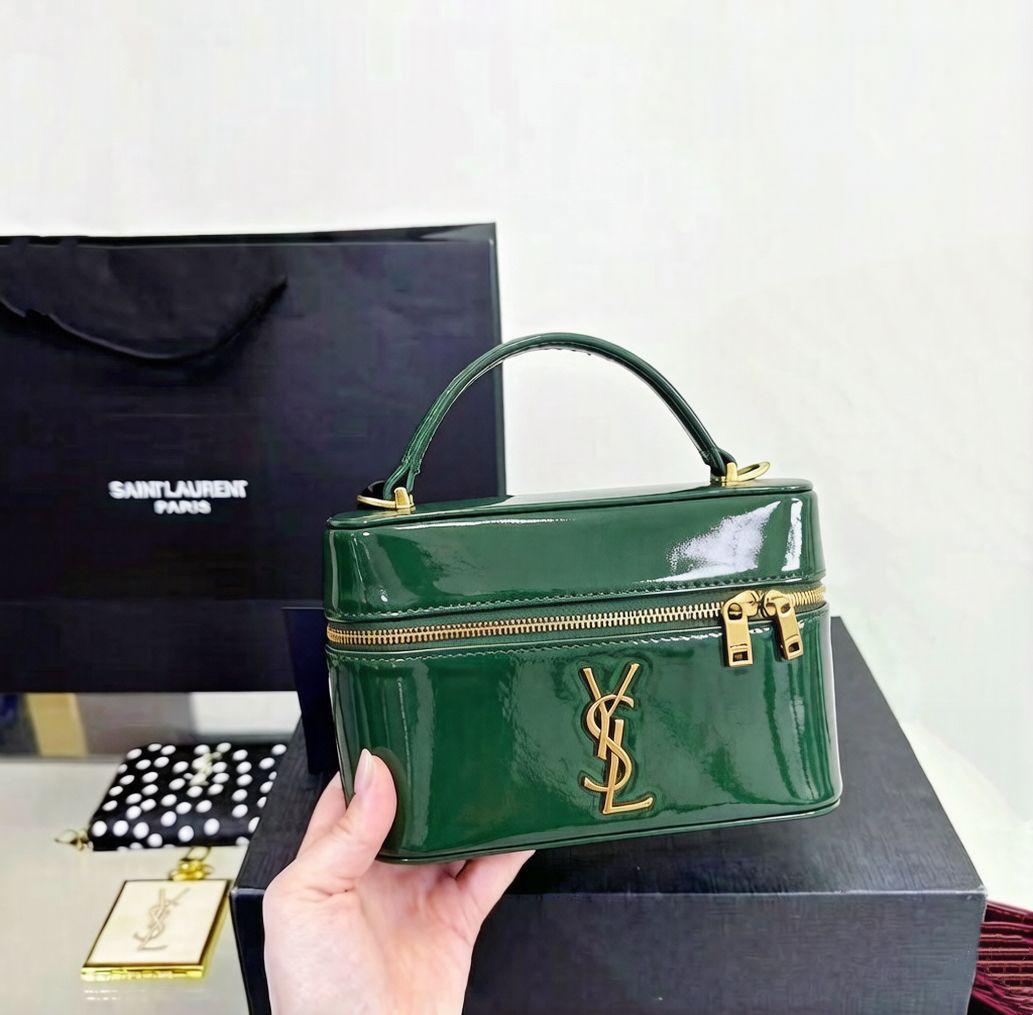 Saint Laurent Gaby Vanity Case (Emerald Green)
