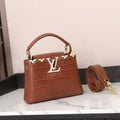 Louis Vuitton Capucines BB (Brown Crocodile-Effect Leather)