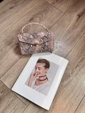 Bulgari Serpenti Forever Top Handle Bag (Pink Python)