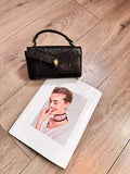 Bulgari Serpenti Forever Top Handle Bag (Black Karung)