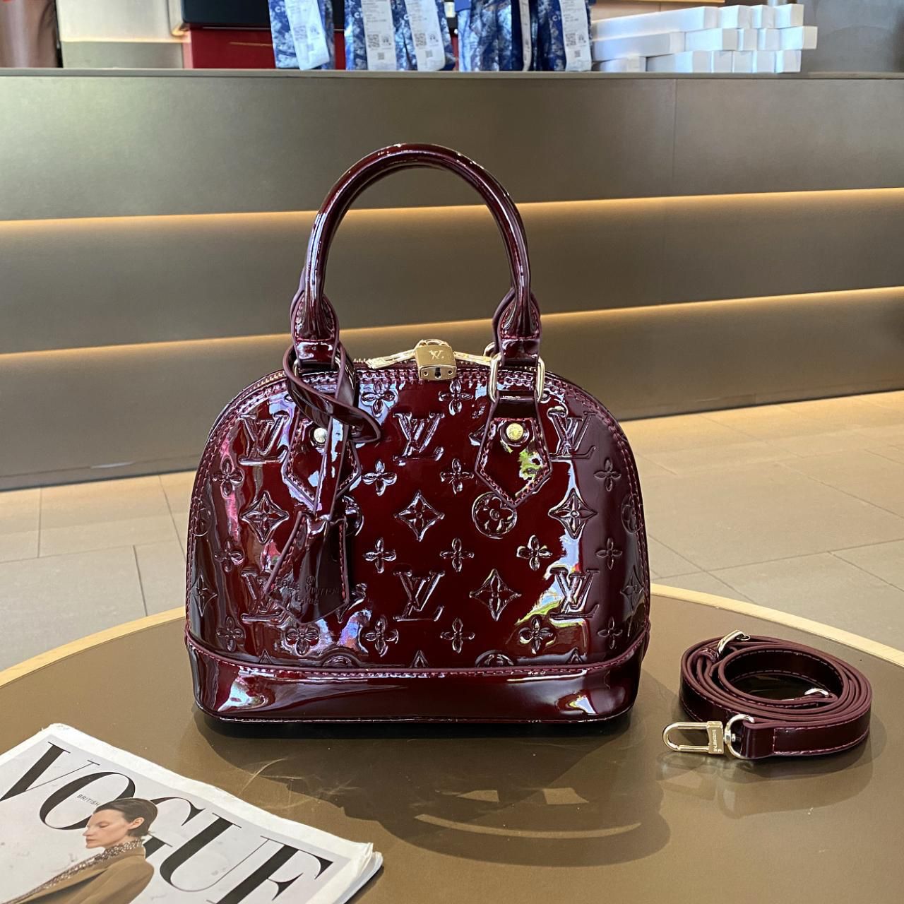 Louis Vuitton Alma BB (Amarante / Burgundy)