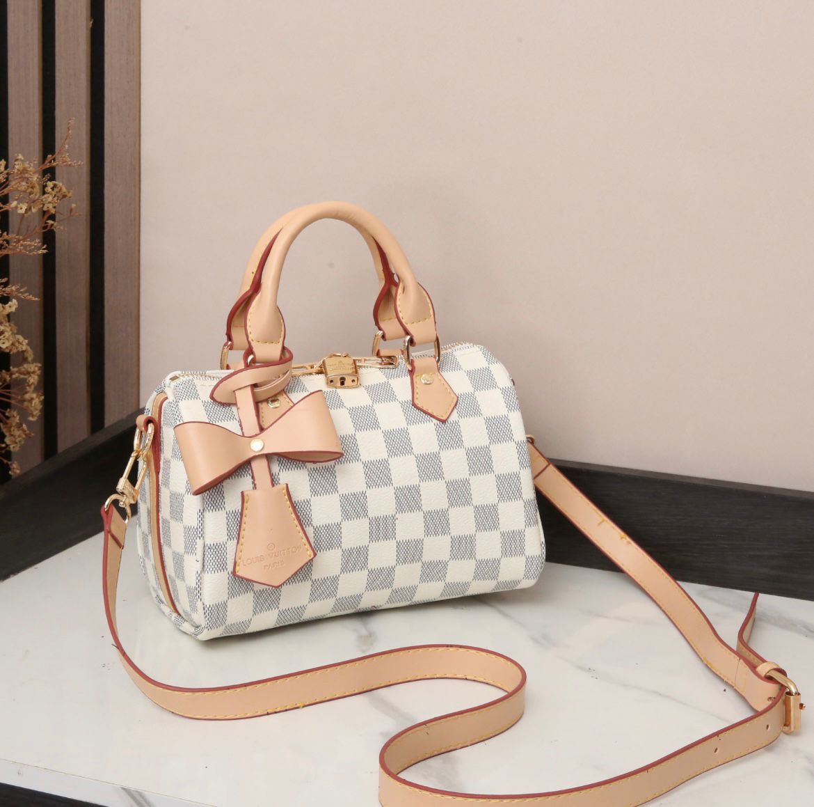 Louis Vuitton Bella Tote (Beige Monogram Giant)