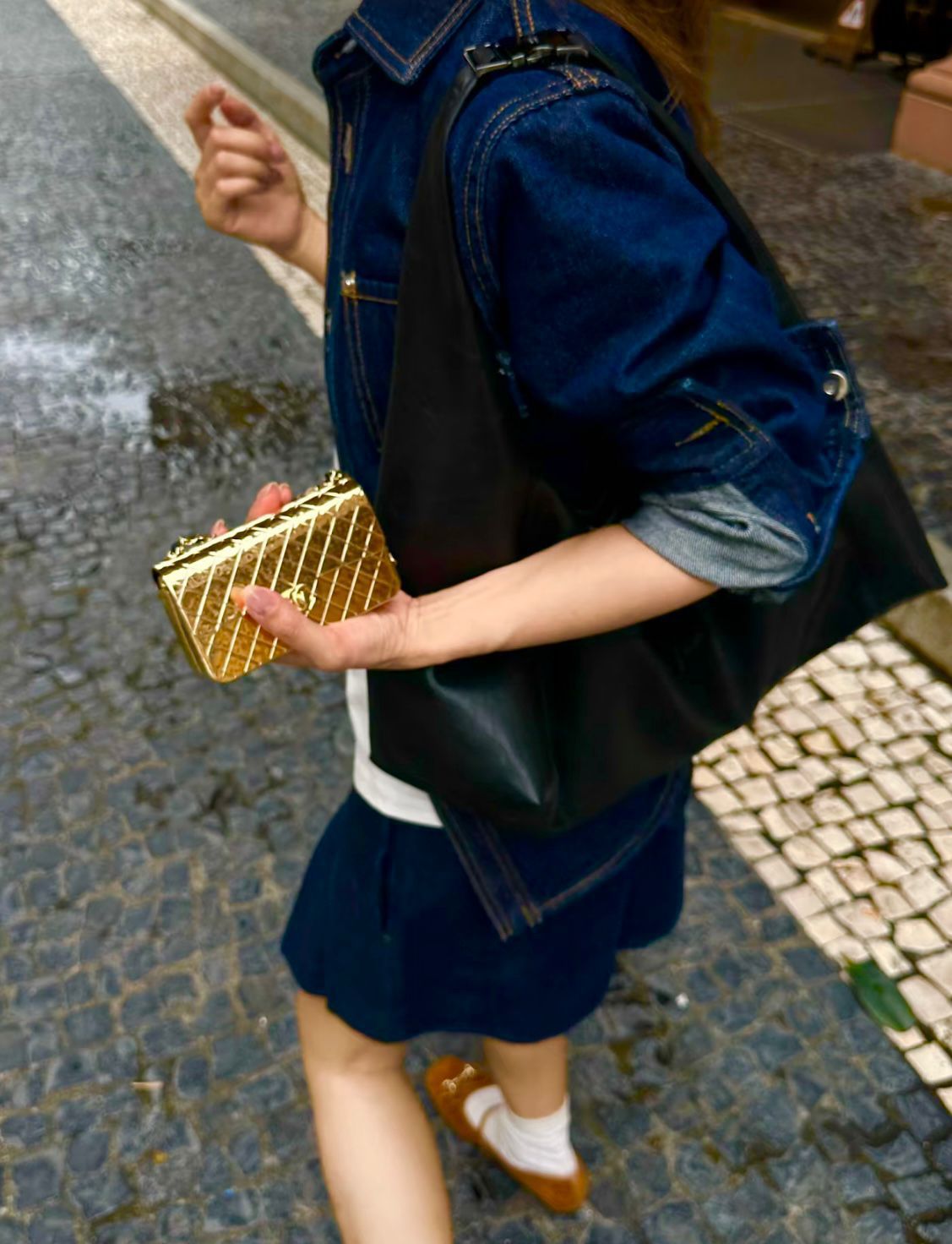 Chanel Limited Edition Quilted Plexiglass Flap Bag (Gold)