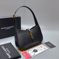 Saint Laurent Le 5 à 7 Hobo Bag (Black Smooth Leather)