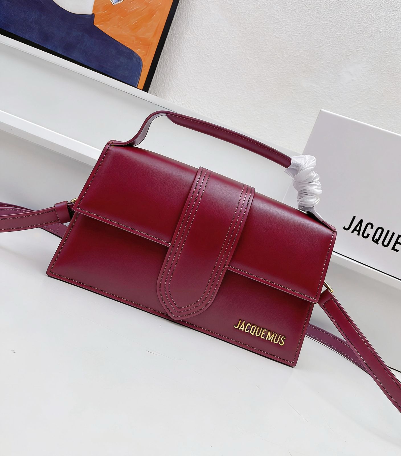 Jacquemus Le Bambino Long (Burgundy)