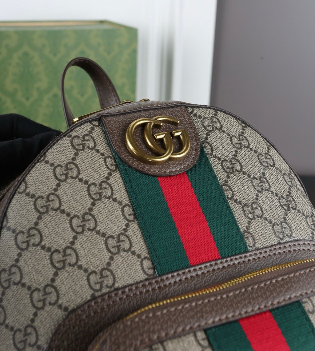 Gucci Ophidia Small Backpack (Beige/Ebony GG Supreme)