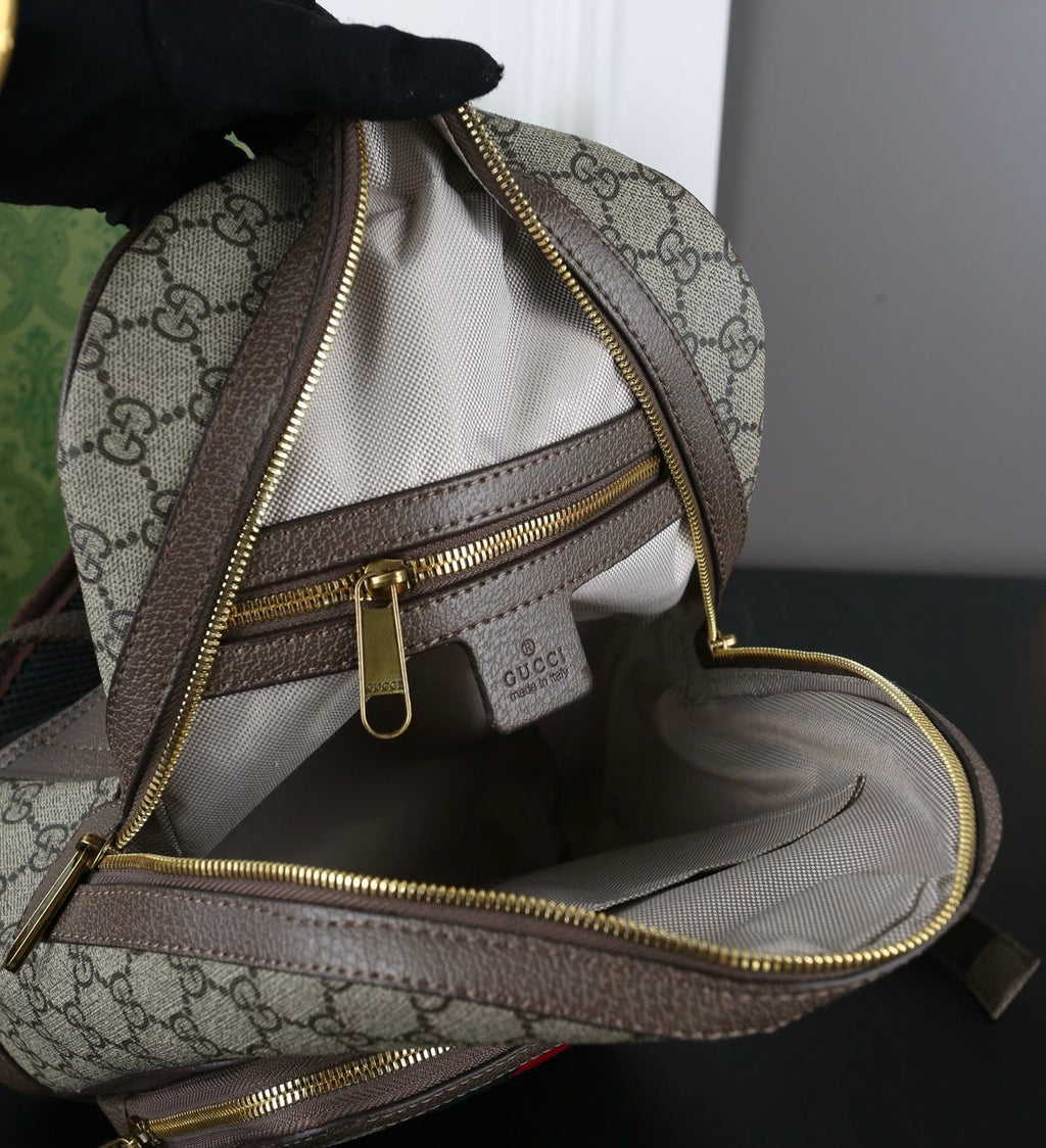 Gucci Ophidia Small Backpack (Beige/Ebony GG Supreme)