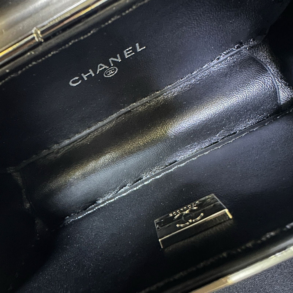 Chanel Limited Edition Quilted Plexiglass Flap Bag (Silver)