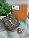 Louis Vuitton NéoNoé BB (Monogram Canvas with Caramel/Coquelicot trim. )
