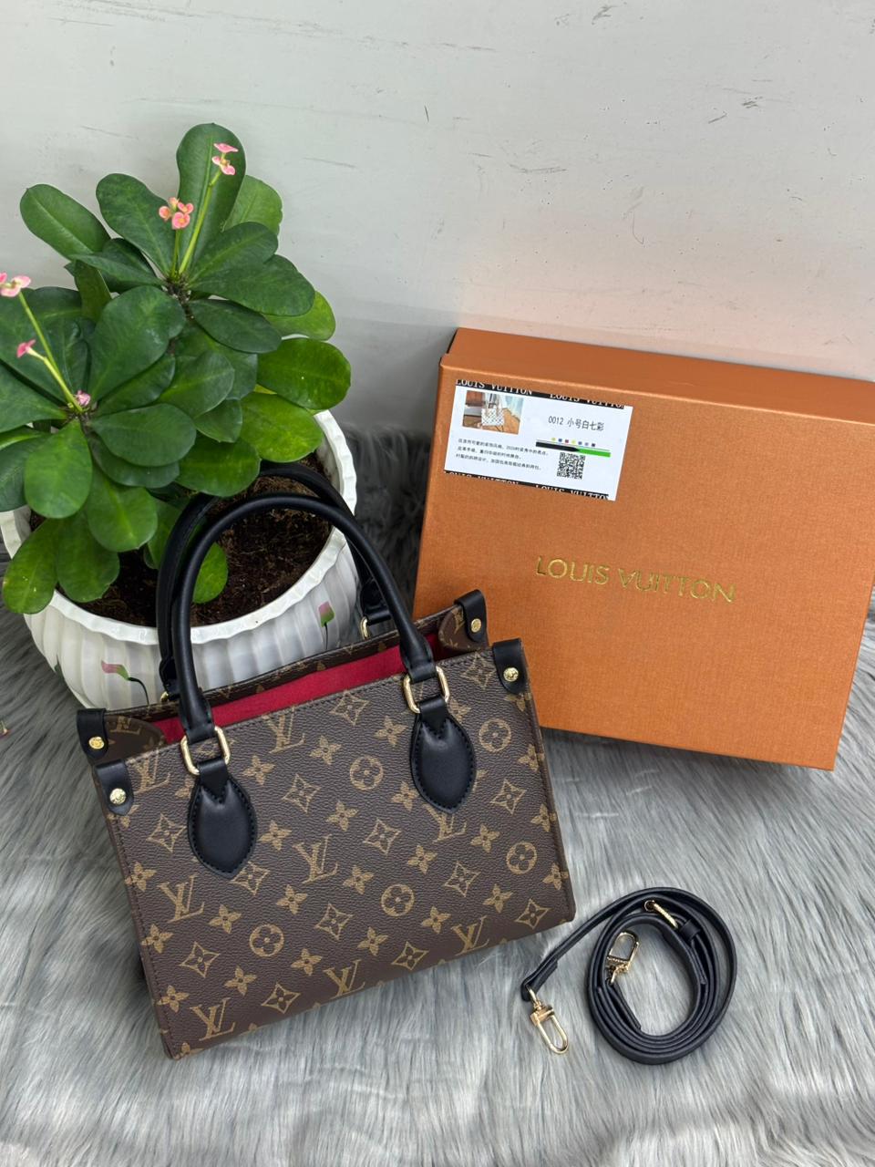 Louis Vuitton OnTheGo PM (Monogram Canvas with Black Trim)