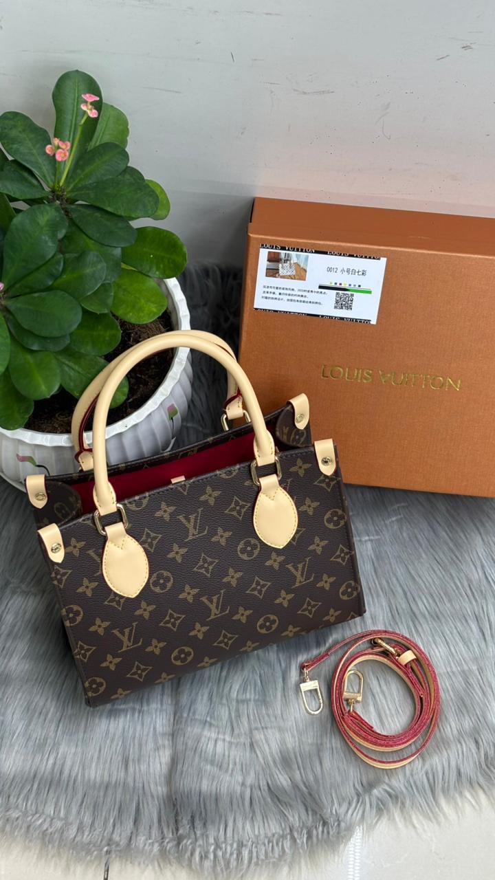 Louis Vuitton OnTheGo PM (Monogram Canvas with Cream Trim)