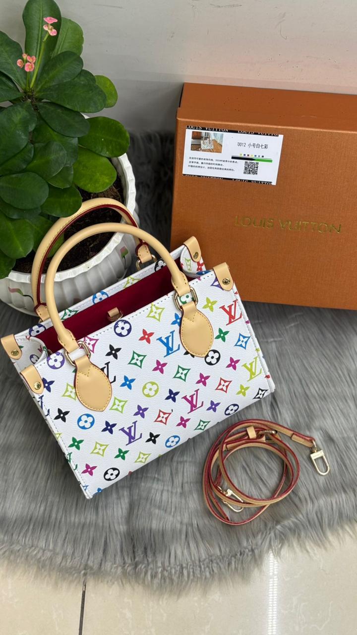 Louis Vuitton Monogram Multicolore OnTheGo PM (White)