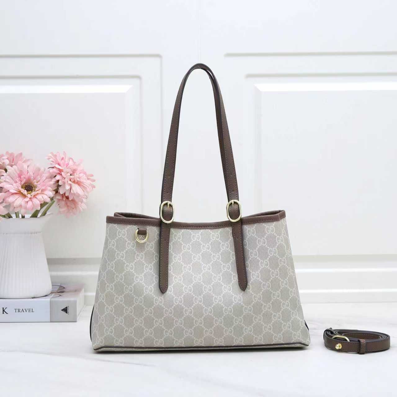 Gucci Ophidia Small Tote Bag (Beige/Ebony GG Supreme)