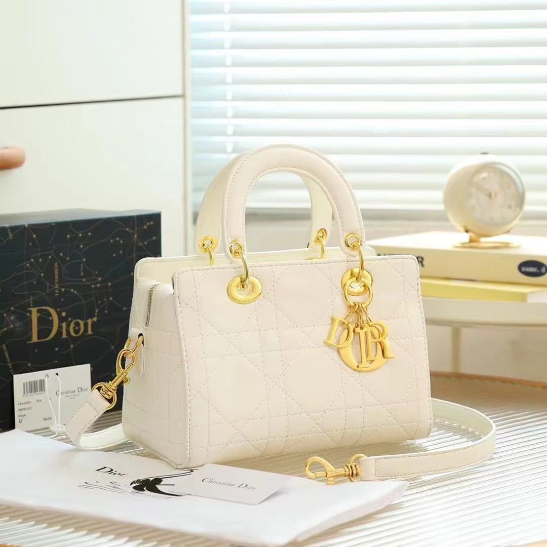 Lady Dior My ABCDIOR Bag (Latte/White)