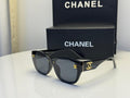 Chanel Gold CC Charm Square Sunglasses