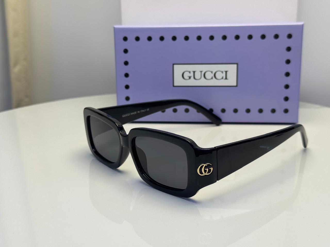 Gucci GG Rectangular Acetate Sunglasses