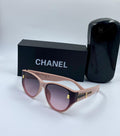 Chanel Zipper Detail Cat-Eye Sunglasses in Rose