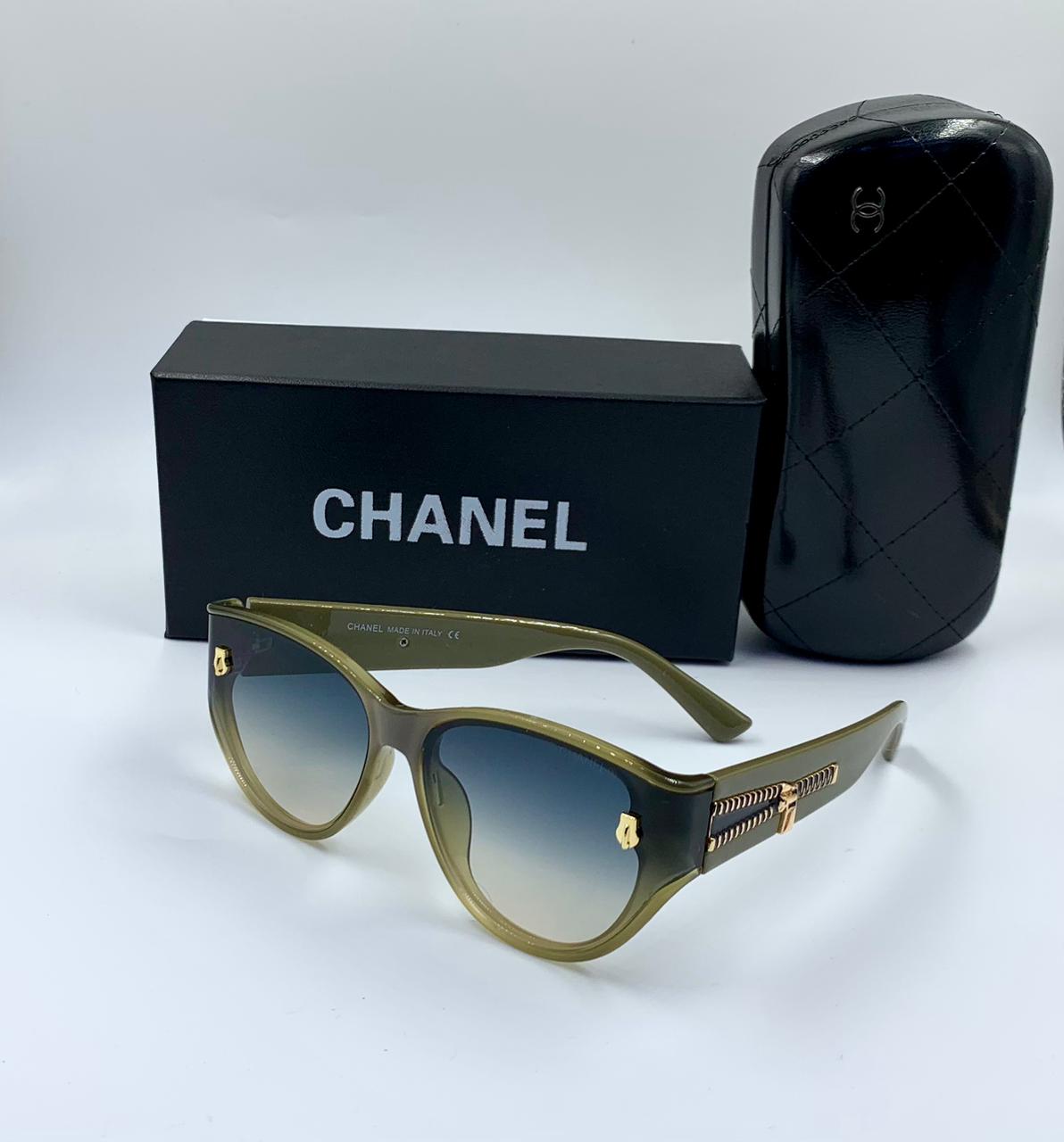 Chanel Zipper Detail Cat-Eye Sunglasses